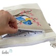 Umhängetasche KIRSCHBLÜTEN & BLAUMEISE Stickerei - Tasche mit praktischem Außenfach Leolini - 2