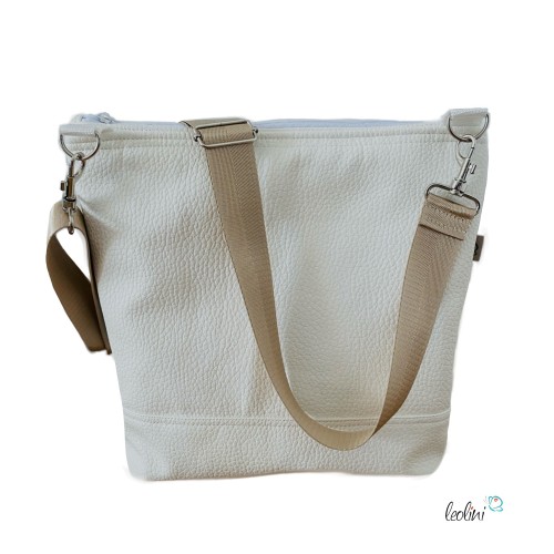 Umhängetasche KIRSCHBLÜTEN & BLAUMEISE Stickerei - Tasche mit praktischem Außenfach Leolini - 4