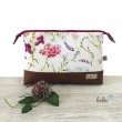 Große Kosmetiktasche | Kulturbeutel mit vielen Fächern WIESENBLUMEN | Handarbeit von Leolini Leolini - 6