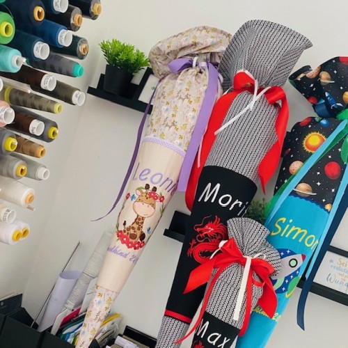 Schultüte FUCHS INDIANER aus Stoff | Personalisierung mit Name | mit Innenkissen Leolini - 8