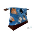 Große Kosmetiktasche | Kulturbeutel mit vielen Fächern CATS | Handarbeit von Leolini Leolini - 5
