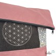 Foldover Tasche mit Blume des Lebens Stickerei | ROSA | mit Außenfach Leolini - 3