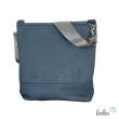 Foldover Tasche mit Blume des Lebens Stickerei | BLAU | mit Außenfach Leolini - 5