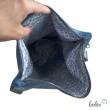 Foldover Tasche mit Blume des Lebens Stickerei | BLAU | mit Außenfach Leolini - 3