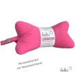 Leseknochen MUSSELIN Double Gauze | PINK | personalisierbar mit Stickerei Leolini - 1