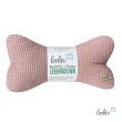 Leseknochen aus Waffelstoff ALTROSA | Nackenkissen  personalisierbar mit Name | handgemacht Leolini - 5