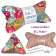 Leseknochen personalisierbar BLÜTEZEIT | Nackenkissen | handgemacht Leolini - 5