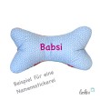 Leseknochen personalisierbar BLUMENMIX | Nackenkissen | handgemacht Leolini - 3
