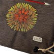 Sportbeutel | Turnbeutel mit Stickerei CHRYSANTHEME | mit Außenfach Leolini - 3