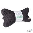 Leseknochen aus Waffelstoff | Nackenkissen ANTHRAZIT personalisierbar mit Name | handgemacht Leolini - 6