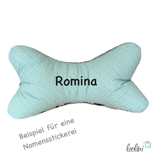 Leseknochen personalisierbar | Nackenkissen GEOMETRIE | handgemacht Leolini - 3