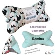 Leseknochen personalisierbar | Nackenkissen GEOMETRIE | handgemacht Leolini - 4