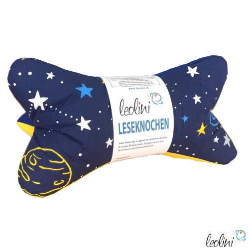 Leseknochen personalisierbar | Nackenkissen PLANETEN & STERNE | handgemacht Leolini - 9