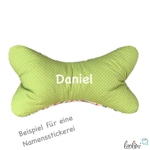 Leseknochen personalisierbar | Nackenkissen BUNTSTIFTE | handgemacht Leolini - 3