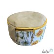Yogakissen | Meditationskissen mit Stickerei Blume des Lebens handgemacht & personalisierbar mit Namen | SONNENBLUMEN Leolini - 