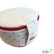 Yogakissen | Meditationskissen mit Stickerei Blume des Lebens handgemacht & personalisierbar mit Namen | HERZEN Leolini - 5