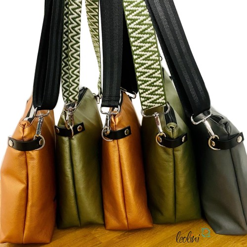 Umhängetasche PUSTEBLUME in schwarz | Handgefertigte Crossover Bag LENO 3.0 Leolini - 7