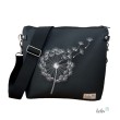 Umhängetasche PUSTEBLUME in schwarz | Handgefertigte Crossover Bag LENO 3.0 Leolini - 1