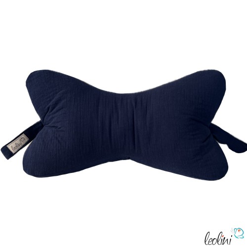 Leseknochen MUSSELIN Double Gauze | MARINE | personalisierbar mit Stickerei Leolini - 6