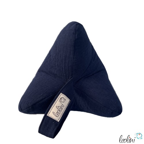 Leseknochen MUSSELIN Double Gauze | MARINE | personalisierbar mit Stickerei Leolini - 2