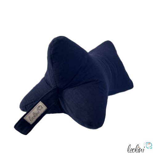 Leseknochen MUSSELIN Double Gauze | MARINE | personalisierbar mit Stickerei Leolini - 5