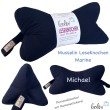 Leseknochen MUSSELIN Double Gauze | MARINE | personalisierbar mit Stickerei Leolini - 4