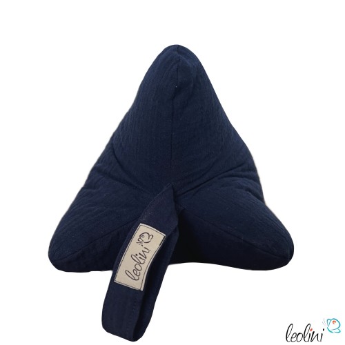 Leseknochen mit STERNZEICHEN Stickerei | Nackenkissen aus Musselin Double Gauze | Marine Leolini - 4