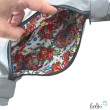 Moon Bag Luna | Halbmondtasche – Handgefertigte Schultertasche in Grau Leolini - 7
