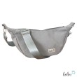Moon Bag Luna | Halbmondtasche – Handgefertigte Schultertasche in Grau Leolini - 1