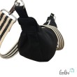 Moon Bag Luna | Halbmondtasche – Handgefertigte Schultertasche in Schwarz Leolini - 5