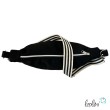 Moon Bag Luna | Halbmondtasche – Handgefertigte Schultertasche in Schwarz Leolini - 6
