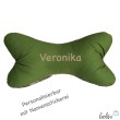 Leseknochen personalisierbar | Nackenkissen BLÄTTER | handgemacht Leolini - 3