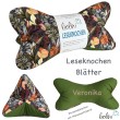 Leseknochen personalisierbar | Nackenkissen BLÄTTER | handgemacht Leolini - 5