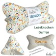 Leseknochen personalisierbar | Nackenkissen GARTEN | handgemacht Leolini - 6