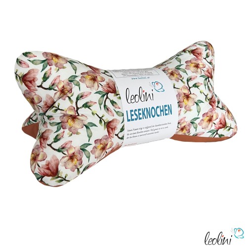 Leseknochen personalisierbar | Nackenkissen ORCHIDEEN | handgemacht Leolini - 7