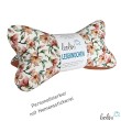 Leseknochen personalisierbar | Nackenkissen Magnolien | handgemacht Leolini - 1