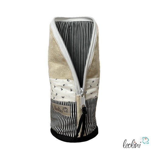 Stehende Stiftetasche Leo | Federpennal Federmäppchen STREIFEN | personalisierbar mit Namen Leolini - 3