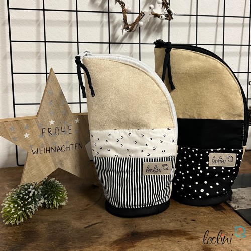 Stehende Stiftetasche Leo | Federpennal Federmäppchen STREIFEN | personalisierbar mit Namen Leolini - 9