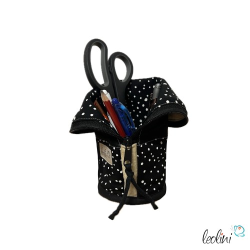Stehende Stiftetasche Leo | Federpennal Federmäppchen PÜNKTCHEN | personalisierbar mit Namen Leolini - 5