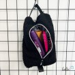 Großer Kulturbeutel aus Bouclé Stoff | Toiletttasche SCHWARZ | handgefertigt  - 4