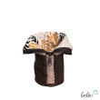 Stehendes Federmäppchen aus Bouclé | Schminktasche personalisierbar mit Namen | ALTROSÉ | handgefertigt Leolini - 4