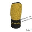 Stehendes Federmäppchen aus Bouclé | Schminktasche personalisierbar mit Namen | SENF | handgefertigt Leolini - 2