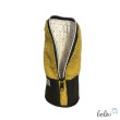 Stehendes Federmäppchen aus Bouclé | Schminktasche personalisierbar mit Namen | SENF | handgefertigt Leolini - 3