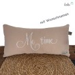 Kissen mit Namen aus Musselin | Namenskissen BEIGE | Kissen mit Stickerei Leolini - 1