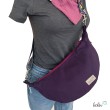 Moon Bag Luna | Halbmondtasche – Handgefertigte Schultertasche in Lila Moonbag Leolini - 1