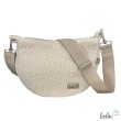 Bouclé Tasche Umhängetasche | Moonbag | Felltasche | handgefertigt in Creme Leolini - 2