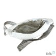 Bouclé Tasche Umhängetasche | Moonbag | Felltasche | handgefertigt in Naturweiß Leolini - 4
