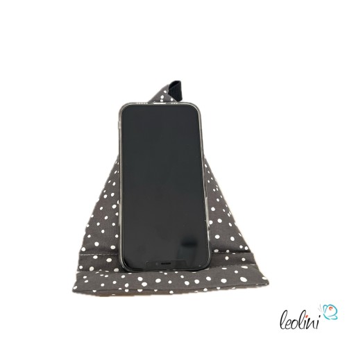 Handysitzsack Handykissen| PÜNKTCHEN aus Baumwolle | Stützkissen für Smartphone und Tablet Leolini - 2