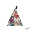 Handysitzsack Handykissen| BUNTE EULEN (Limitierte Auflage Eigenkreation) aus Baumwolle | Stützkissen für Smartphone und Tablet 