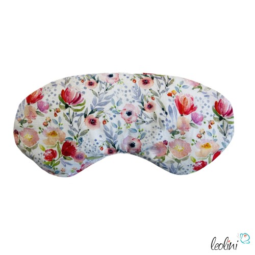 Augenkissen für Yoga & Meditation BLÜMCHEN ROSA – handgefertigt Leolini - 4